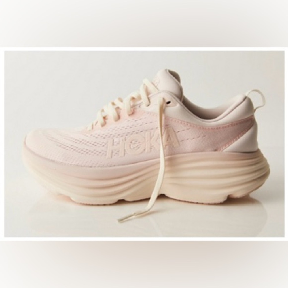 Hoka Bondi 8 Athletic Shoes - Cosmic Pearl